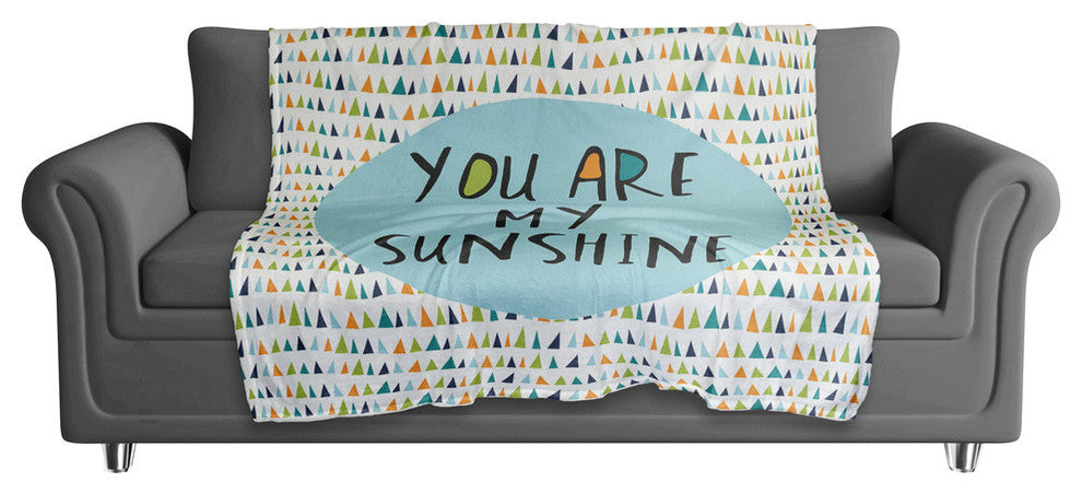You Are My Sunshine - Blue 50x60 Coral Fleece Blanket