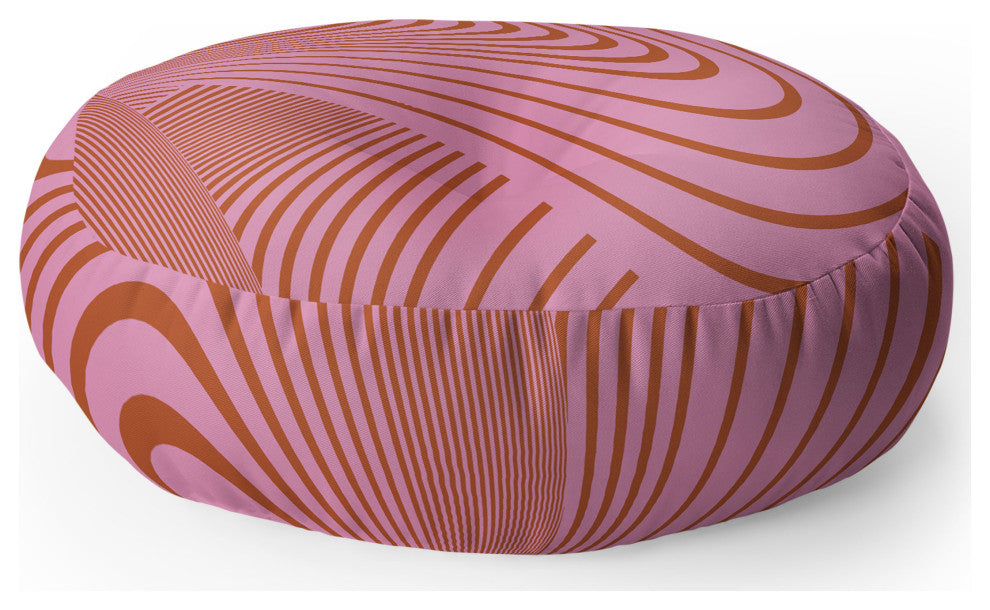 Gabriela Fuente Pink Future Floor Pillow Round