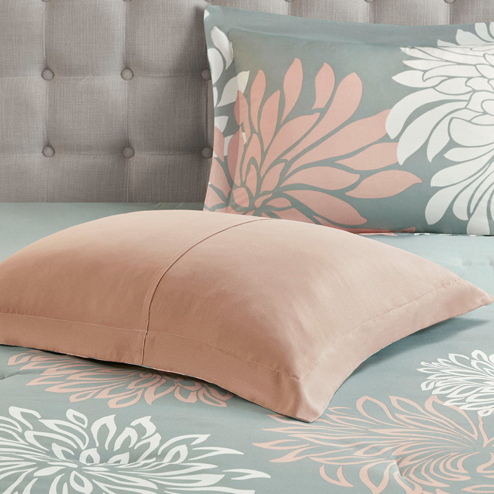 Madison Park Essentials Maible 9 Piece Comforter Set With Cotton Bed Sheets