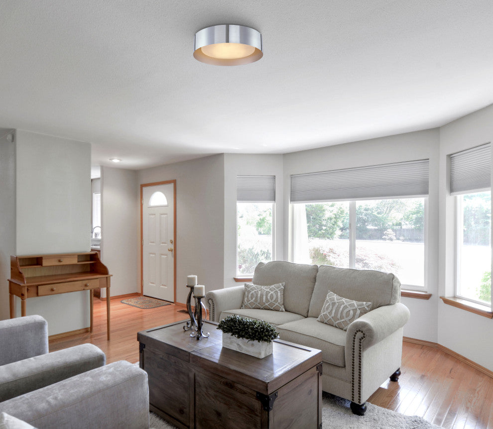 Lynch 15.75" 3-Light Chrome Flushmount Ceiling Light