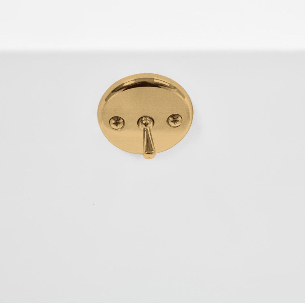 Streamline 66 in. x 34 in. Acrylic Drop-In Bathtub, Brushed Gold