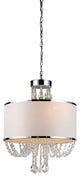 Hera'' Shaded Crystal-detailed 4-light Chandelier
