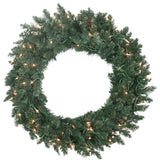 30" Slim Tree Wreath, 170 Tips, 100 Clear Lights