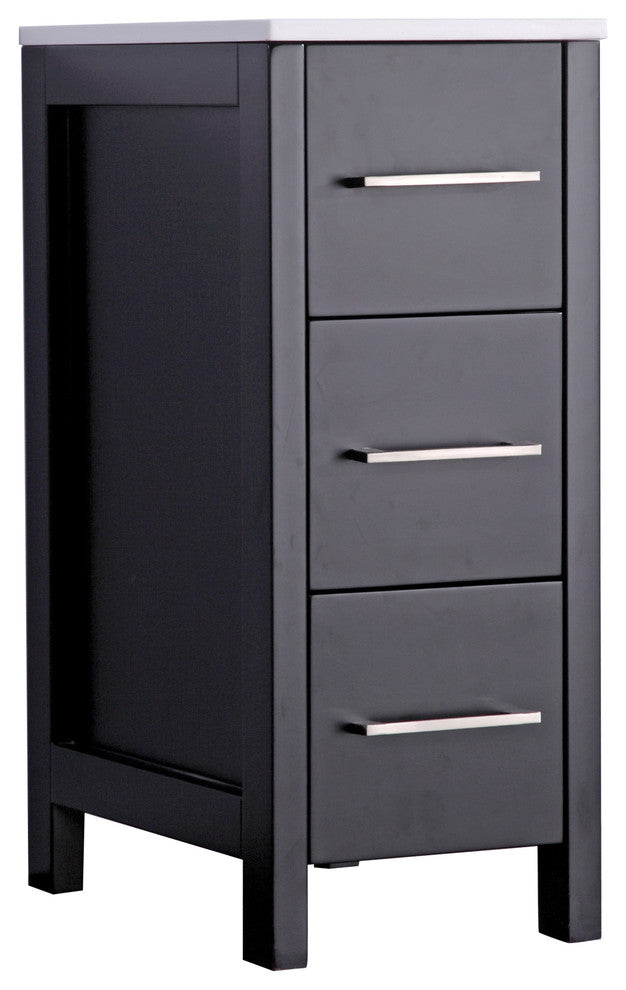 Vanity Art Vanity Cabinet, 12", Espresso
