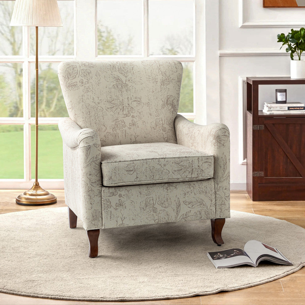 Nicola Contemporary Armchair, Linen