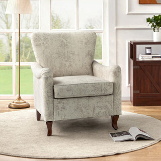 Nicola Contemporary Armchair, Linen