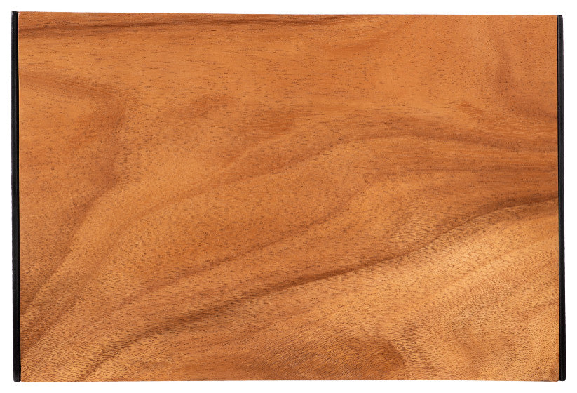 Iron Frame Counter Stool, Chamcha Wood, Natural