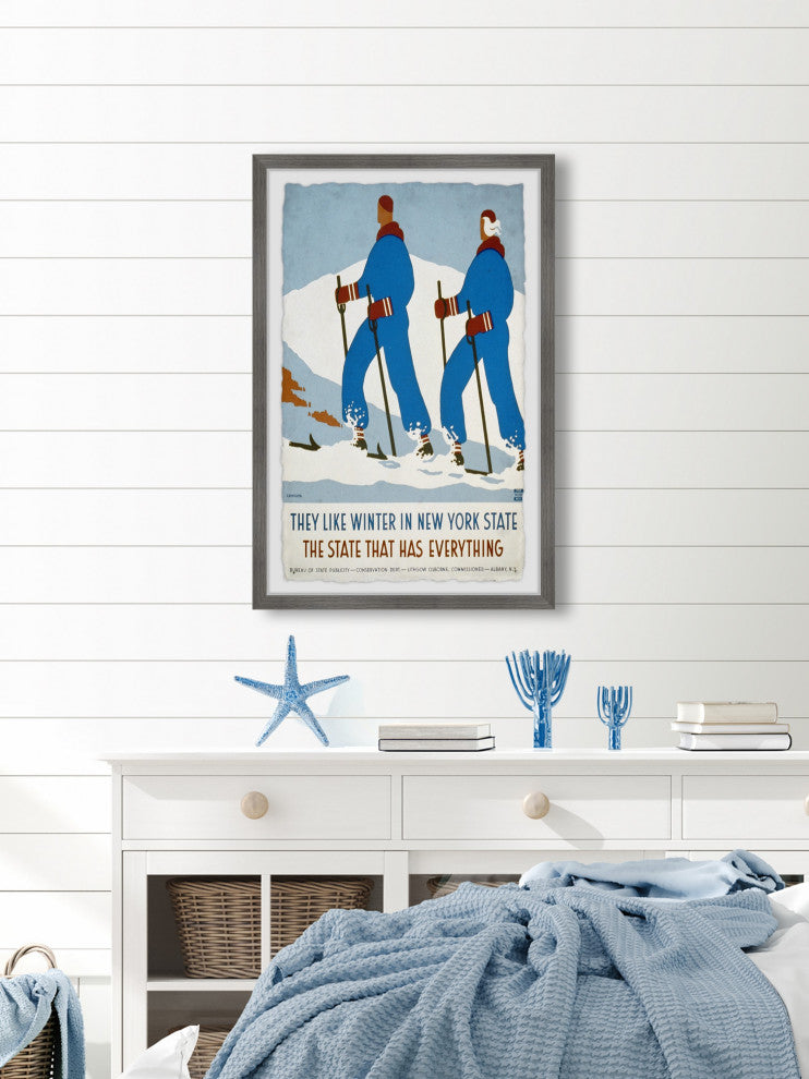 "Winter in NY State" Framed Painting Print, 20x30