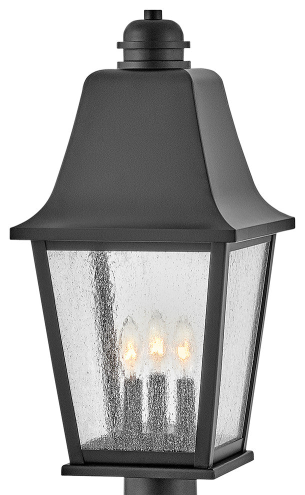 Hinkley Kingston Large Post Top Or Pier Mount Lantern, Black
