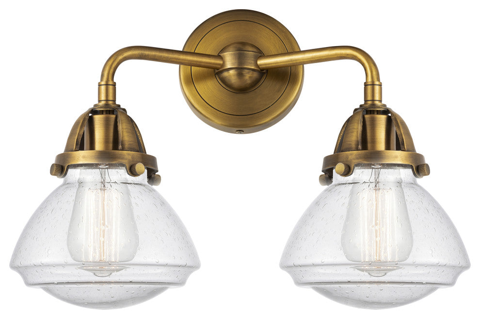 Innovations 288-2W-BB-G324-LED 2-Light Bath Vanity Light, Brushed Brass