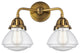 Innovations 288-2W-BB-G324-LED 2-Light Bath Vanity Light, Brushed Brass