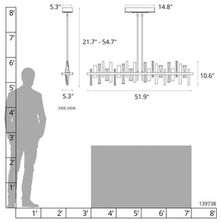 Solitude Large LED Pendant, Dark Smoke Finish