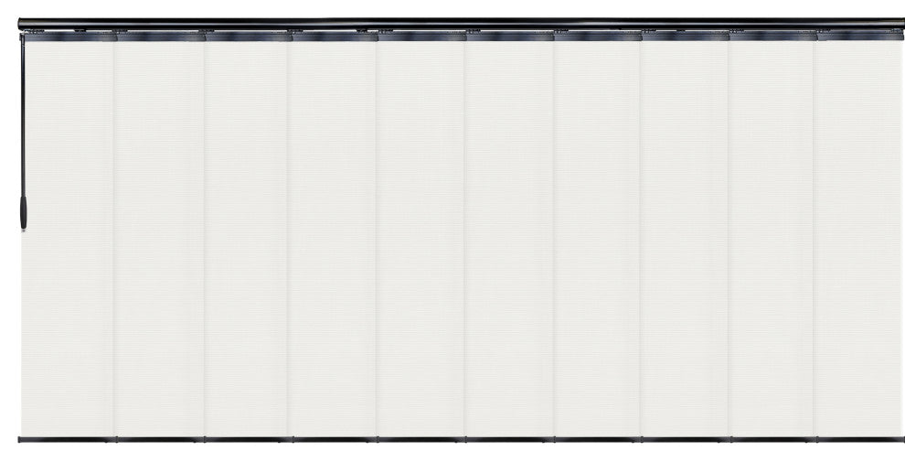 Amour 10-Panel Track Extendable Vertical Blinds 120-218"W