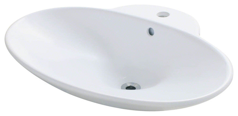 Porcelain Vessel Sink, White