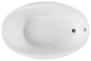 PROFLO PFS5838 Lansford 58" x 38" Drop In Acrylic Soaking Tub - White