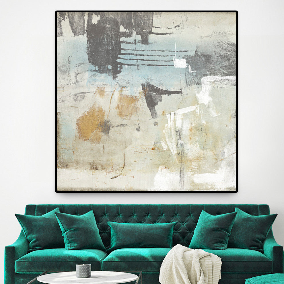 "Fission I" Oversized Framed Canvas, 45" x 45"