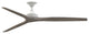 Fanimation Spitfire 72" Fan, matte White Motor, Weathered Wood Blades