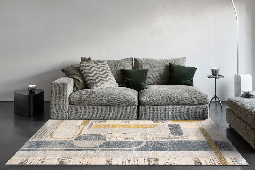 Dynamic Rugs Elixir Polyester Area Rug 5161-999 Multi, 7.10x10.10