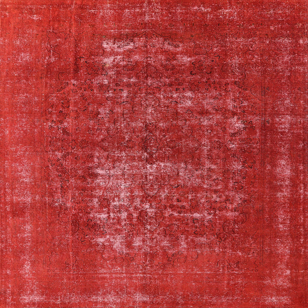 Ahgly Company Indoor Square Mid-Century Modern Area Rugs, 5' Square