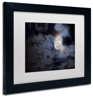 Jason Shaffer 'Supermoon ' Matted Framed Art, Black Frame, White Mat, 14x11
