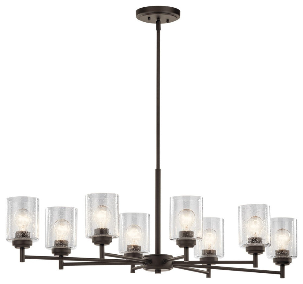 Kichler Winslow 8 Light 1 Tier Small Chandelier, Olde Bronze
