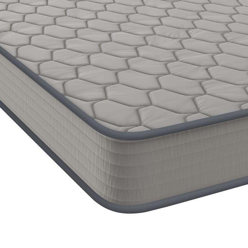 Capri Comfortable Sleep CertiPUR-US Certified Spring Mattress, Mattress in a Box, Gray, King