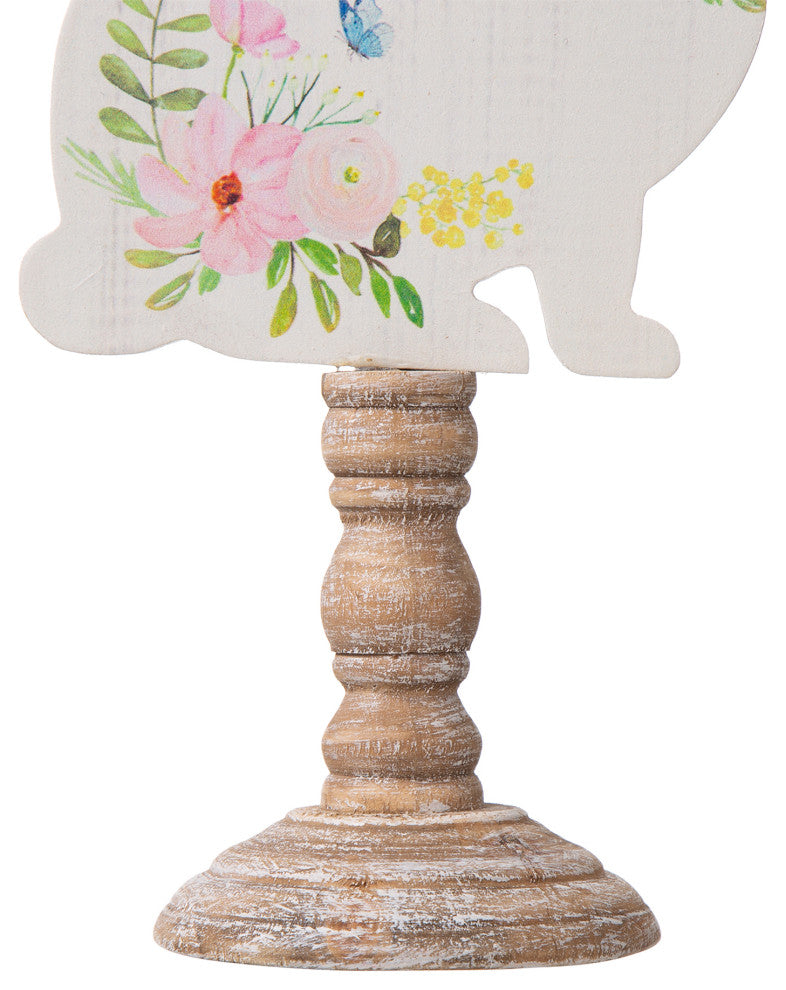 Easter Wooden Bunny Table Decor, Set of 2