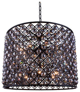 1206 Madison Collection Pendent Lamp, Silver Shade, Mocha Brown