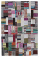 Rug N Carpet - Handmade Oriental 6' 7'' x 9' 10'' Rustic Patchwork Kilim Rug