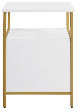Modern Life Utility Table Printer Stand With Storage, White