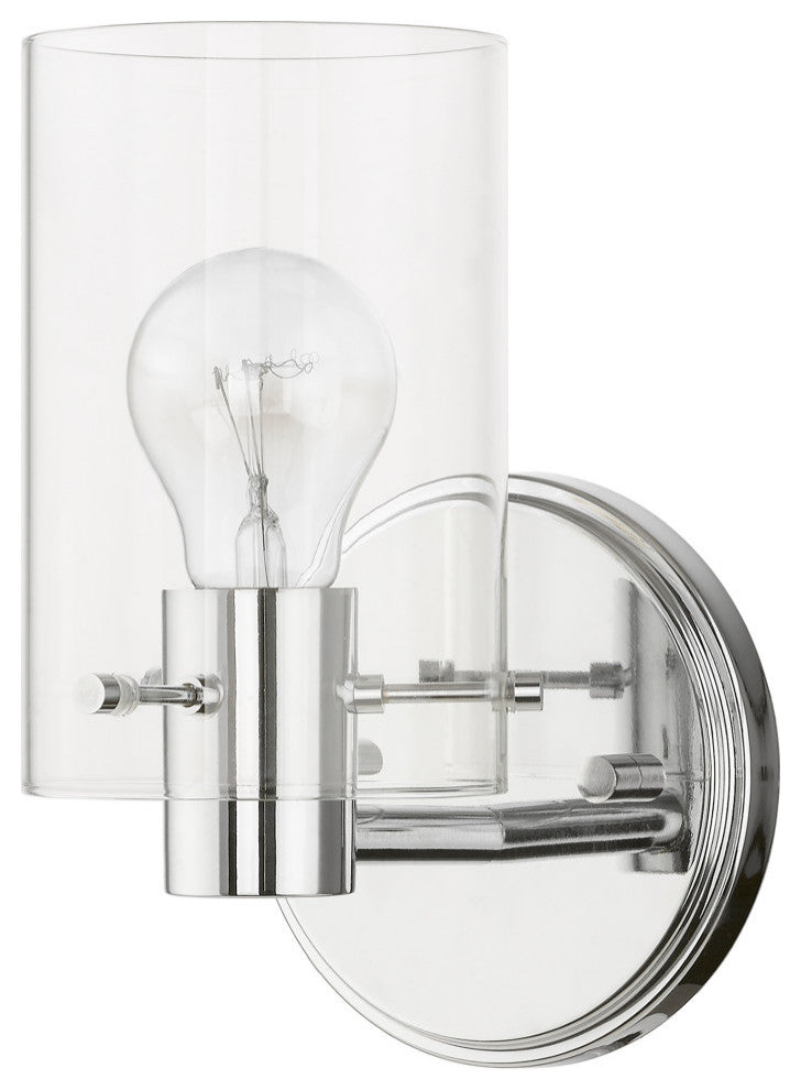 Munich 1 Light Polished Chrome Single Sconce