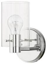 Munich 1 Light Polished Chrome Single Sconce