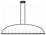 Abbott 11-Light Chandelier, Black