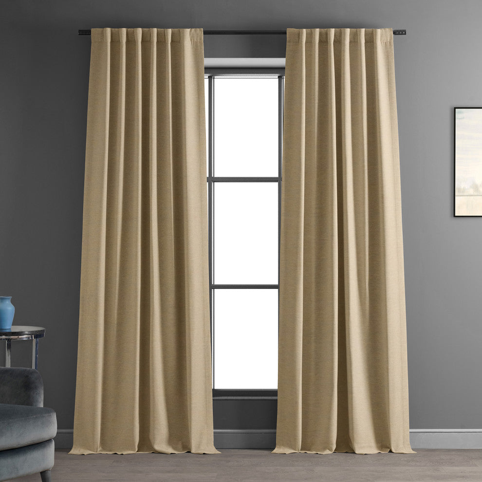 Ginger Bellino Blackout Room Darkening Curtain Single Panel, 50"x120"