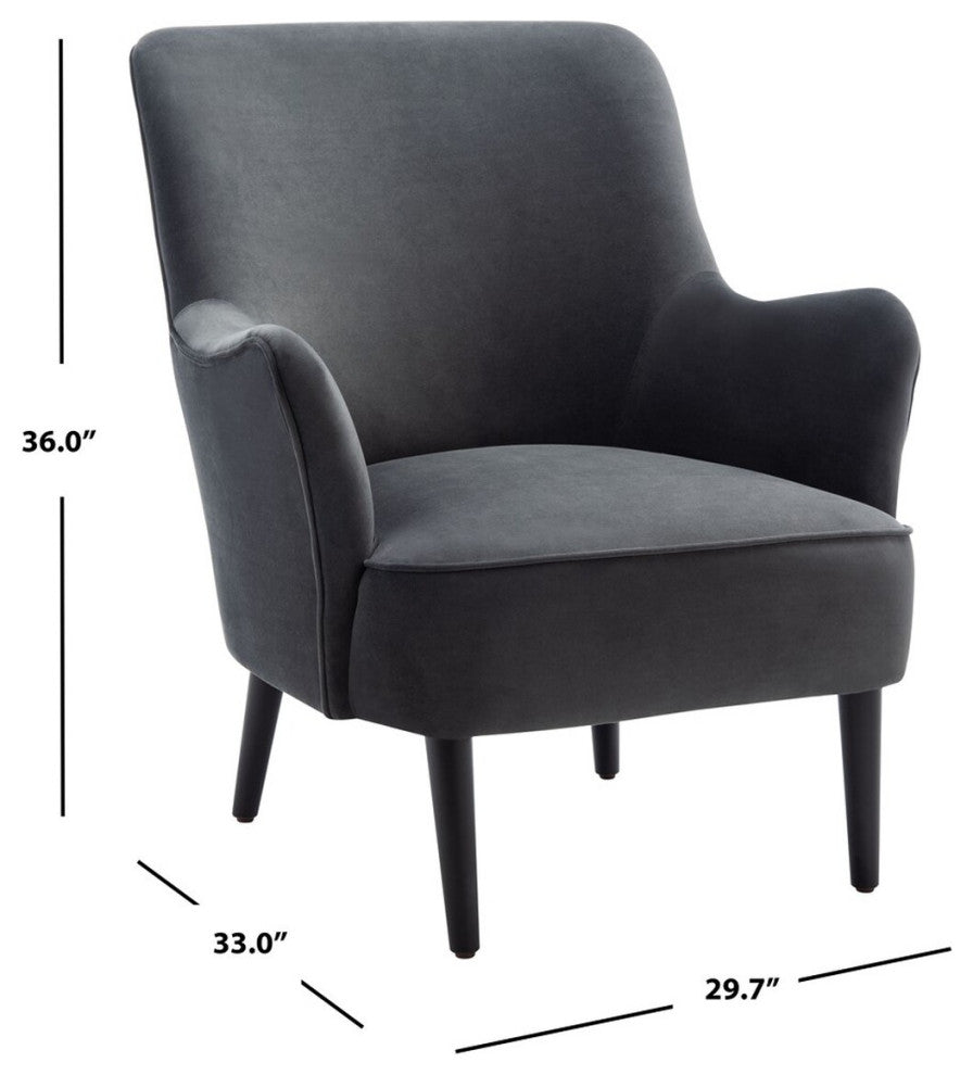 Safavieh Arlyss Accent Chair, Black