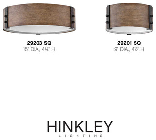 Hinkley Sawyer Medium Flush Mount, Sequoia