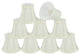 Small Bell Chandelier Clip On Lamp Shade Off White 3"x5"x4.5", Set of 9