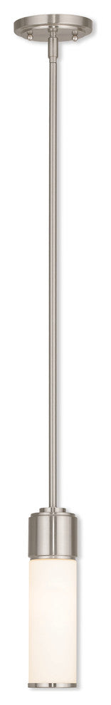 Weston 1-Light Mini Pendant, Brushed Nickel