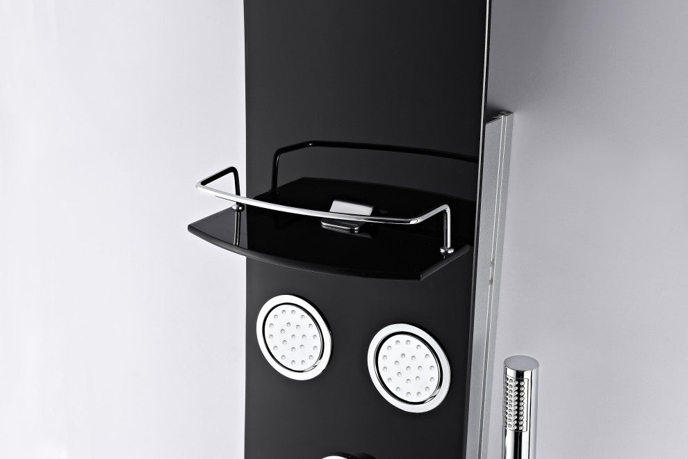 ANZZI Colossal 56" Full Body Shower Panel, Black