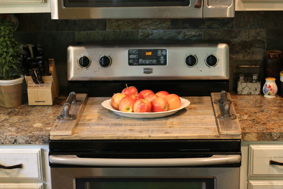 Rustic Stove Top Cover | Noodle Board