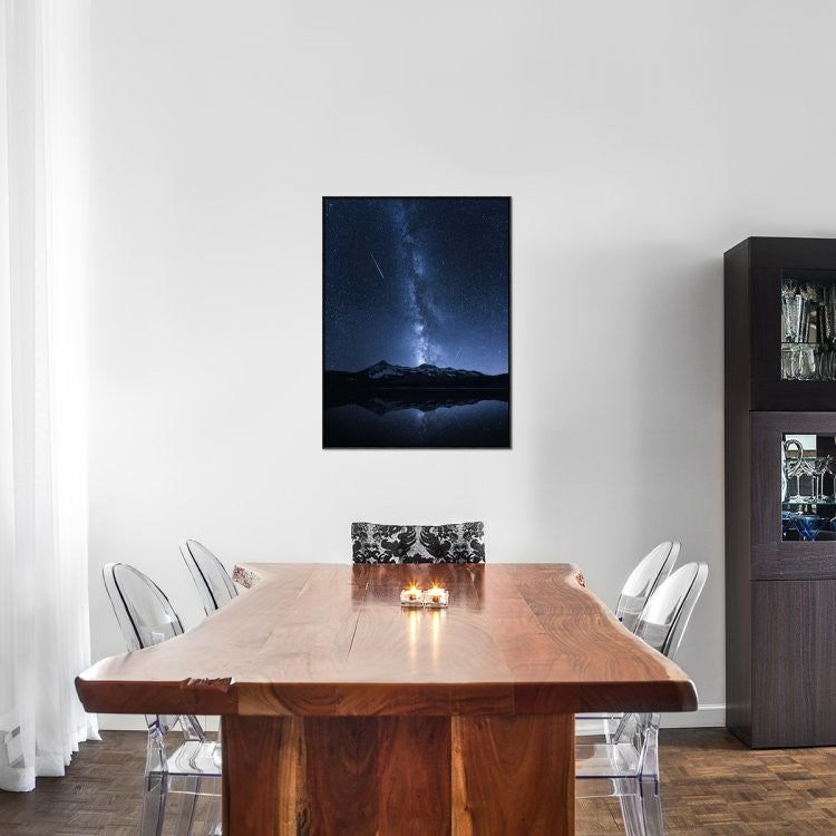 "Galaxies Reflection" Framed Canvas Giclee by Toby Harriman, 27x37"