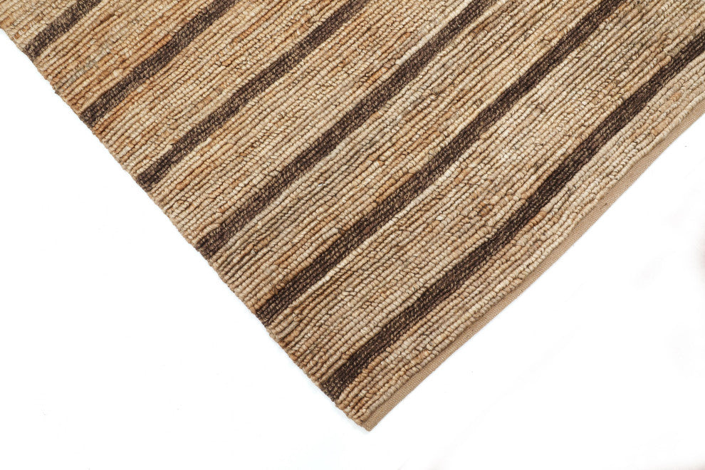 NuStory Summer Barn Boards Hand Woven Solid Color Area Rug in Natural, 5'x8'