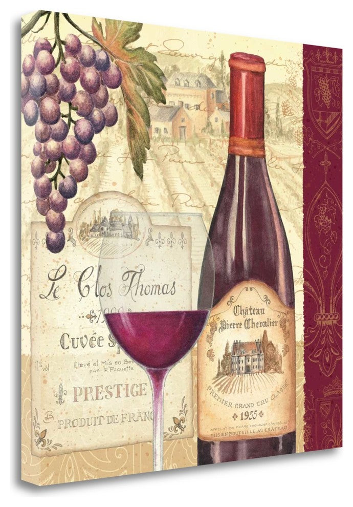 "Wine Tradition II" By Daphne Brissonnet, Giclee Print on Gallery Wrap Canvas