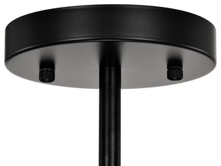 Daisy 4-light Black Crystal Glass Prism Round Drum Shade Flush Mount