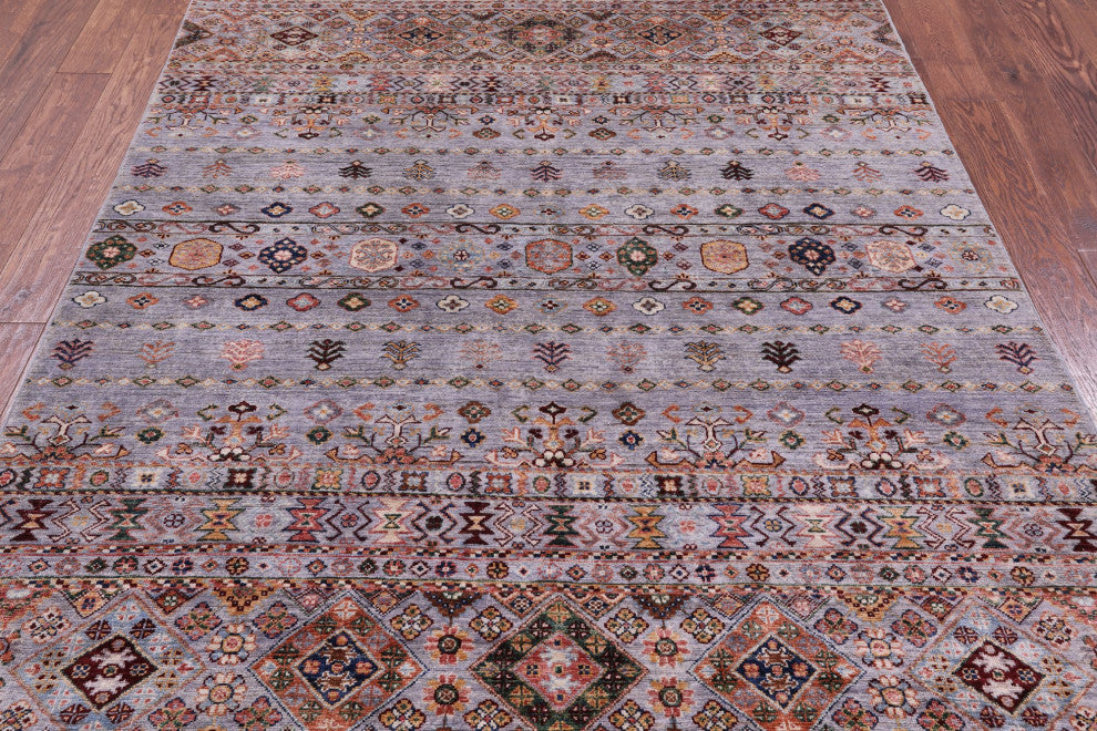 5' 10" X 7' 9" Super Kazak Khorjin Handmade Wool Rug Q10091