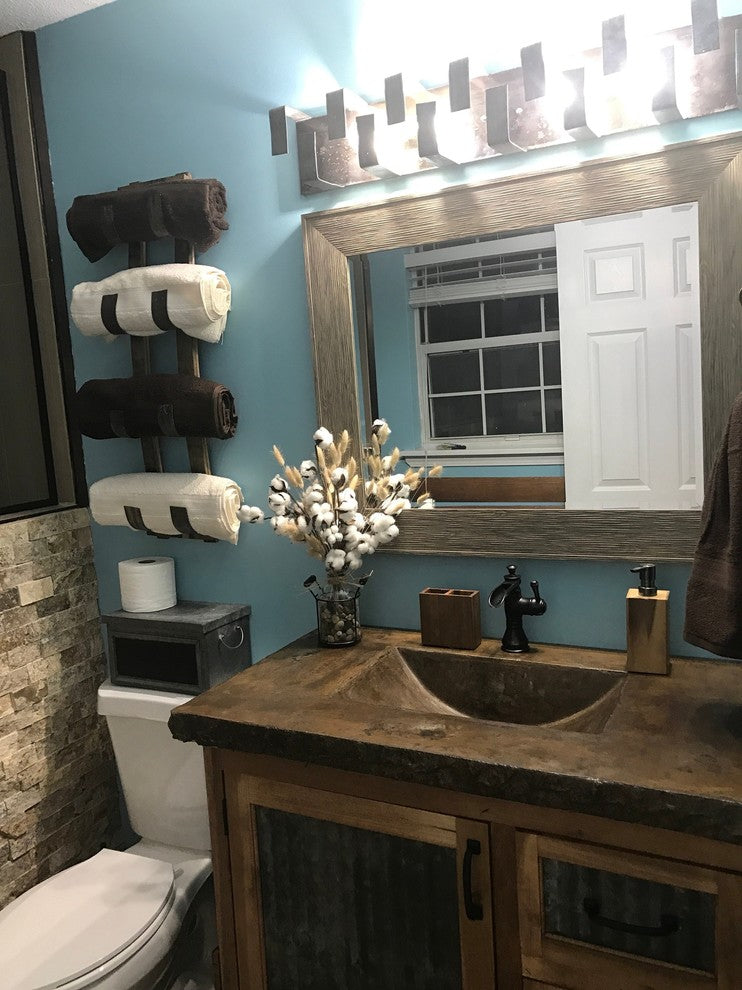Wine Barrel Ring Vanity Light - Glasgow - Made from retired CA wine barrels