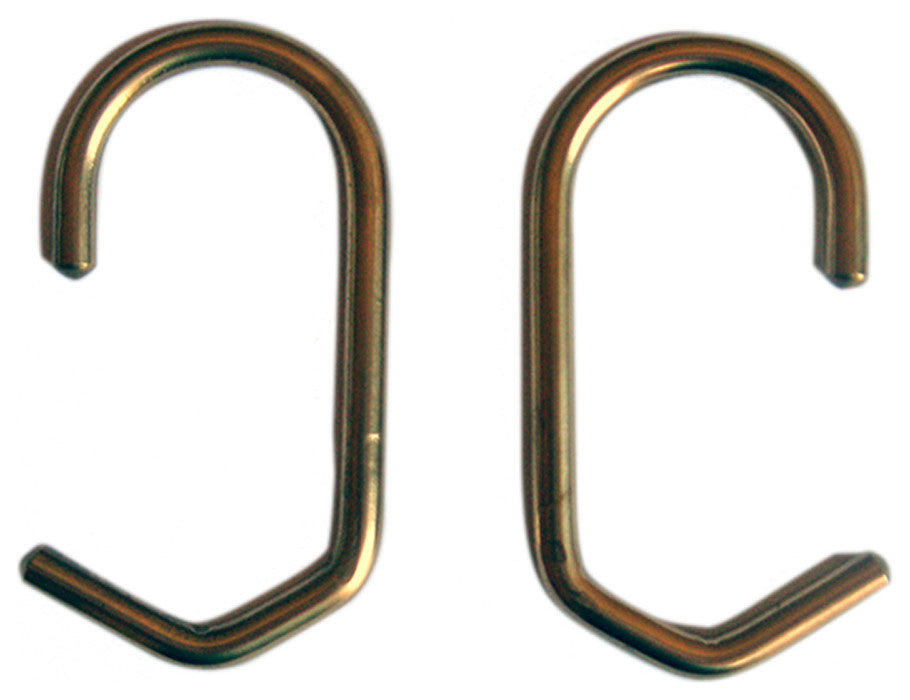 Shower Curtain Rings Set of 12, Polished Brass, 1.25" Dia