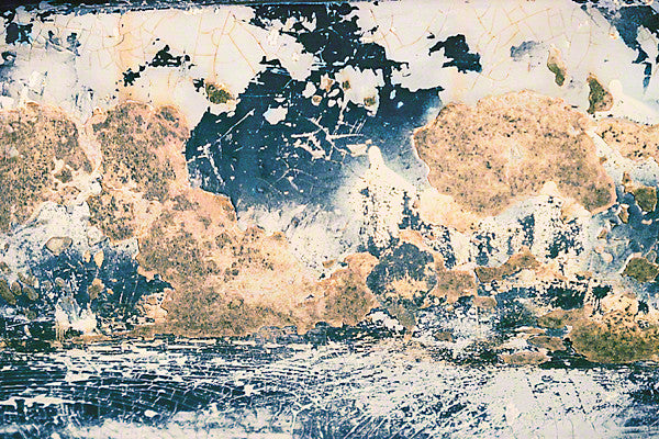 "Glacial Lake", Unnatural Abstractions, 2003 Canvas Art, 32x48, Framed