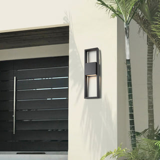 Archetype 24" LED Centered Indoor and Outdoor Wall Light 3000K, Black
