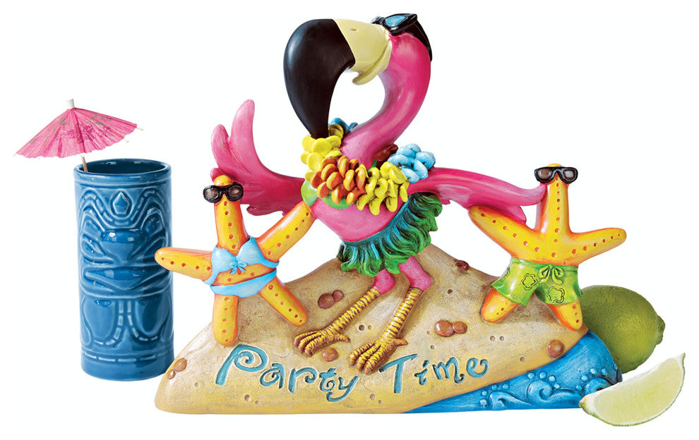 Party Time Flamingo Statue
